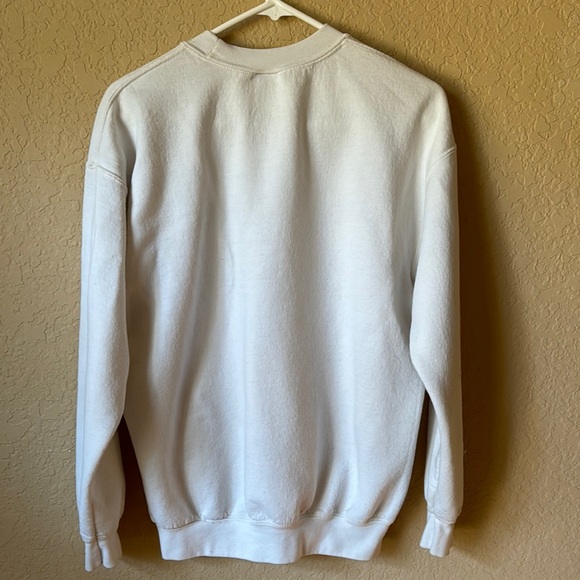 Gildan Christmas Cat Crew Neck Long Sleeve Sweatshirt - Picture 3 of 4